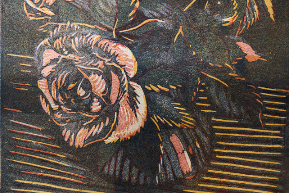 1906 Rosen in Vase Nr.2 29x21