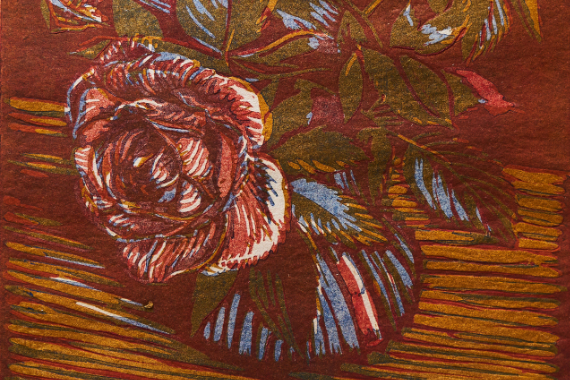1906 Rosen in Vase Nr.7 29x21
