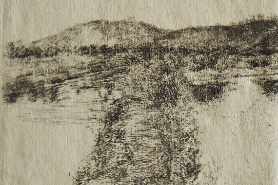 1908 Landschaft in der Nähe von Dachau 12x8