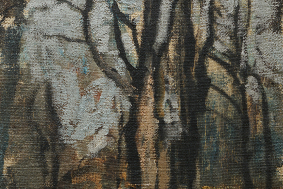 1912 Vorfrühling - Kastanien im Englischen Garten 57x43