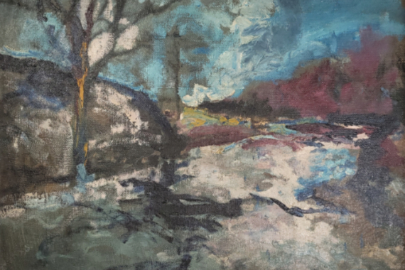 1916 Vorfrühling Dachau - Privatbesitz