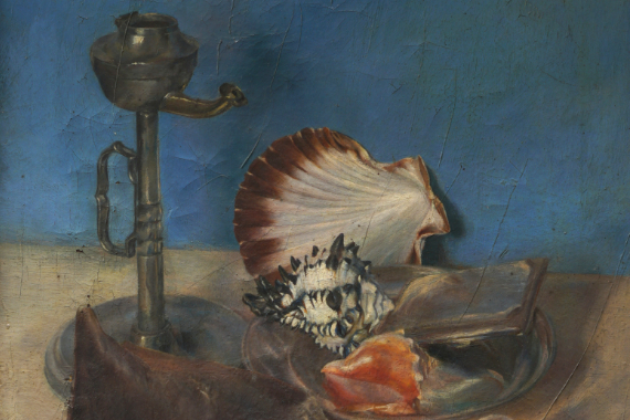 1921 Stilleben mit Muscheln 53x41 - verkauft