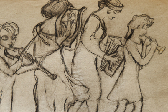 1925 Musizierende 21x29