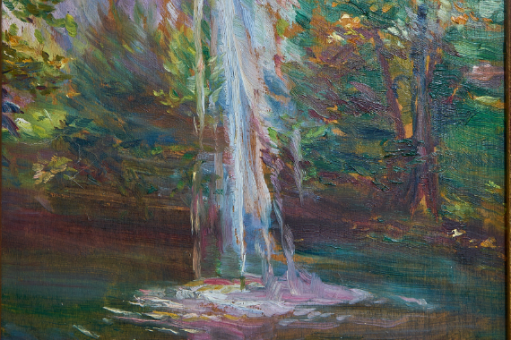 1926 Fontäne im Schöntal 36x24 - nicht verkäuflich