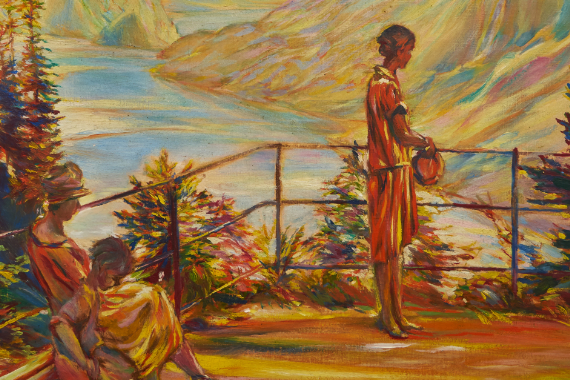 1927 Bei Brunnen am Vierwaldstätter See 78x64 - verkauft