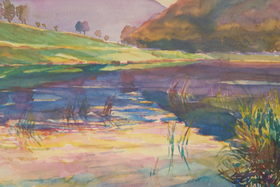 1937 Neckartal bei Neckargerach II 24x34