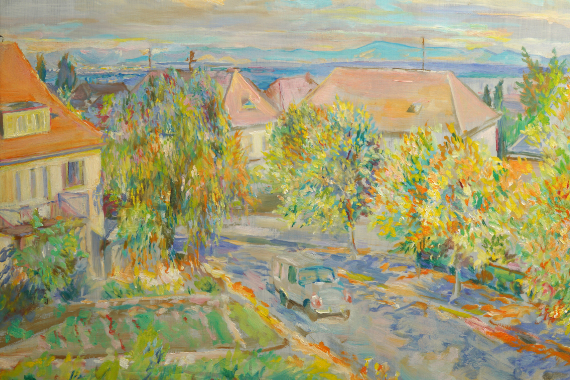 1939 Hambach, Blick vom Balkon 59x74 - verkauft