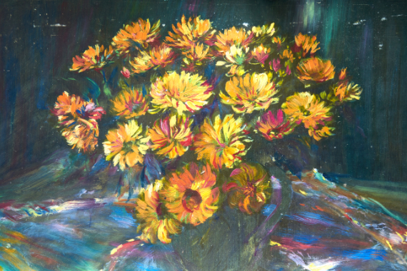 1949 Ringelblumen 43x60 - verkauft