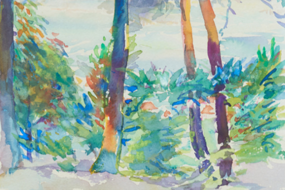 1950 Wald-Aussicht II 36x25