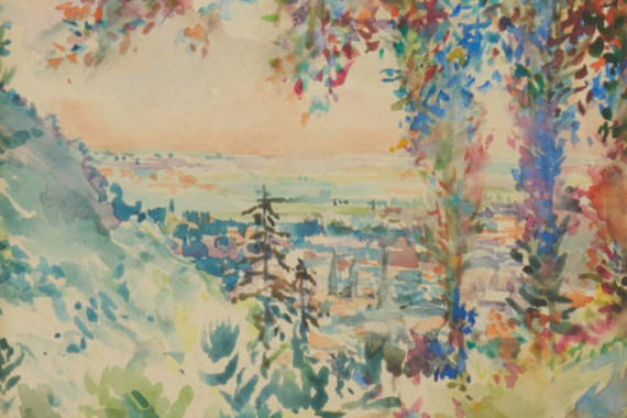 1951 Blick vom Römerweg 35x24 - nicht verkäuflich