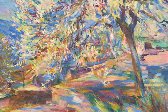 1955 Blühende Magnolie 59x66 - nicht verkäuflich