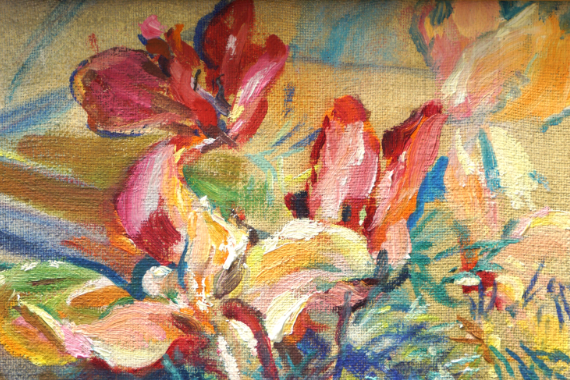1956 Alpenveilchenstrauss 35x27