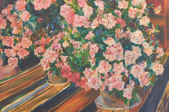 1956 Blühende Azaleen 78x99