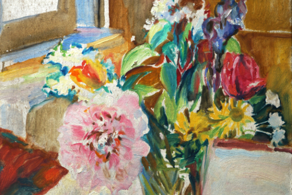 1960 Blumenstrauss in Vase 50x40